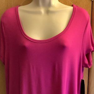 NWT Ana Hot Pink Blouse  Size:  Medium